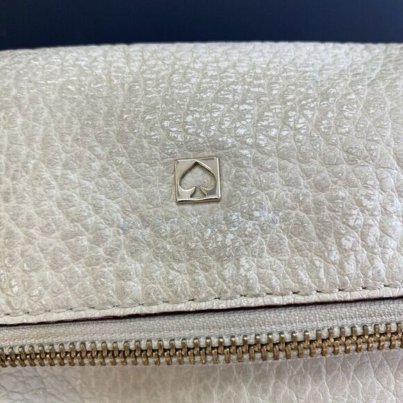 Kate Spade Carmen Southport Avenue Buttermilk Cream Black Satchel Purse - Picture 2 of 15